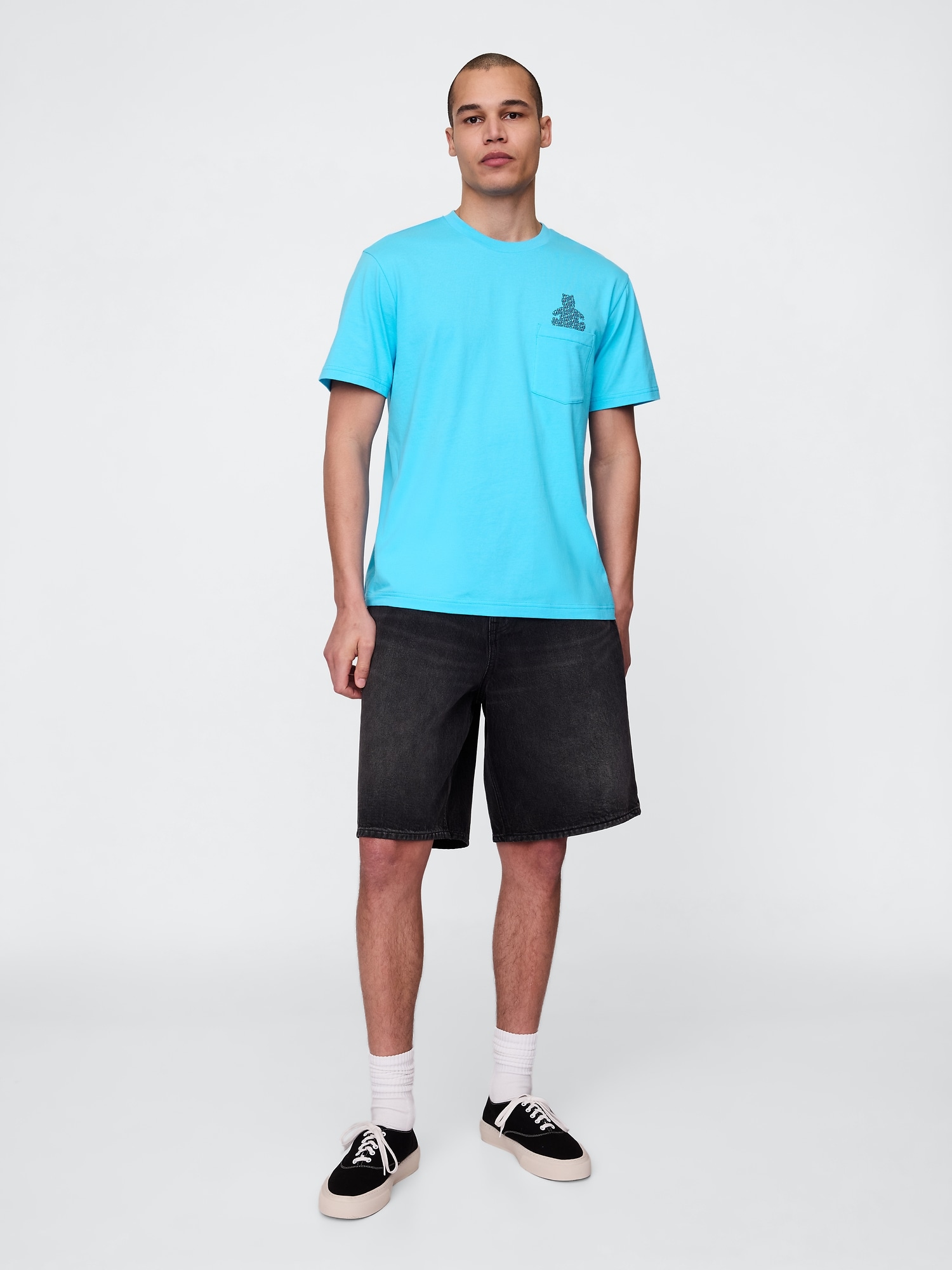 ポケット グラフィックTシャツ-1
