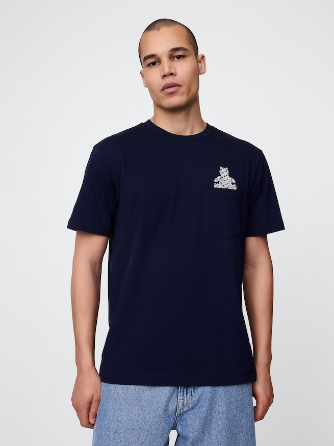 ポケット グラフィックTシャツ-0