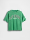 オーバーサイズ GAP SPORTロゴ Tシャツ (キッズ)-0