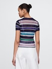 シアーリブニットTシャツ-3