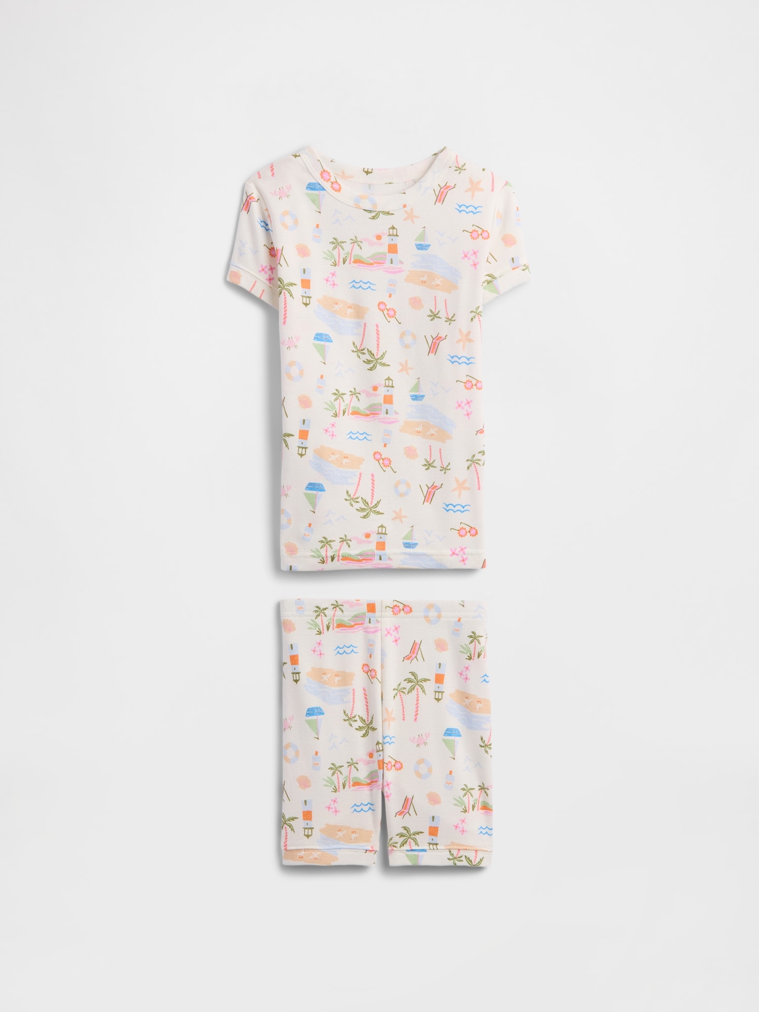 Gap Kids & babyGap オーガニックコットン100% ビーチデー パジャマセット Gap Kids & babyGap オーガニックコットン100% ビーチデー パジャマセット
