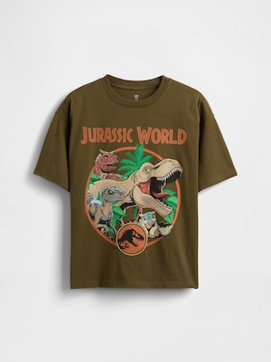 ヘビーウェイト オーガニックコットン グラフィックTシャツ (キッズ)