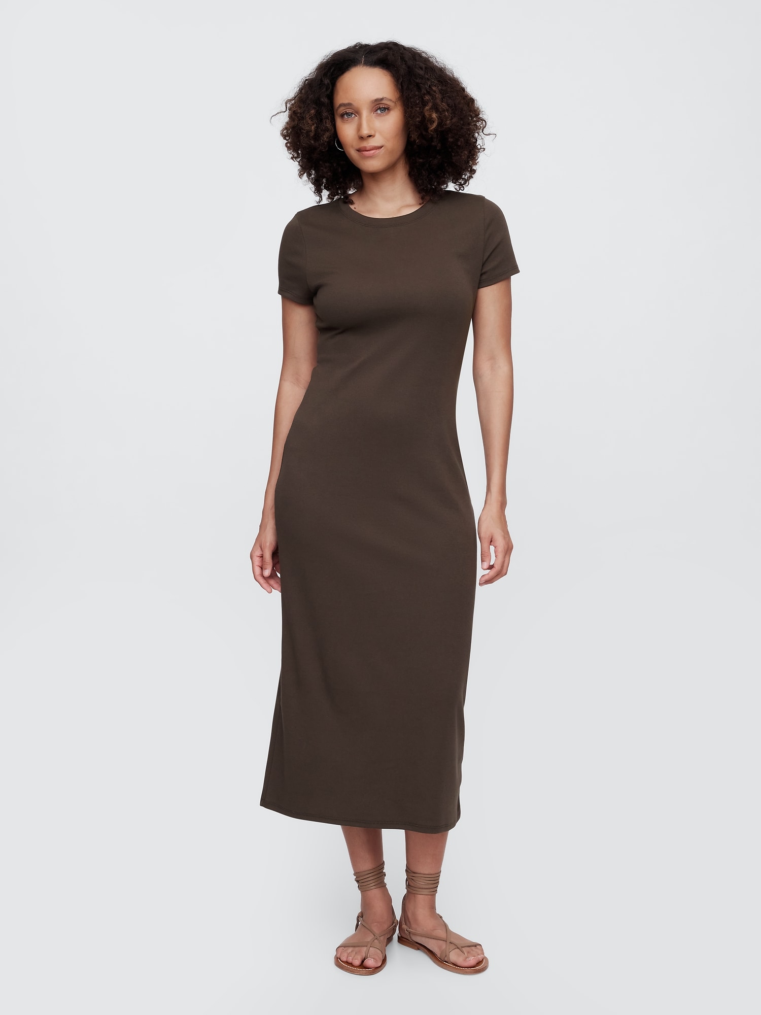 Cutout Midi T-Shirt Dress