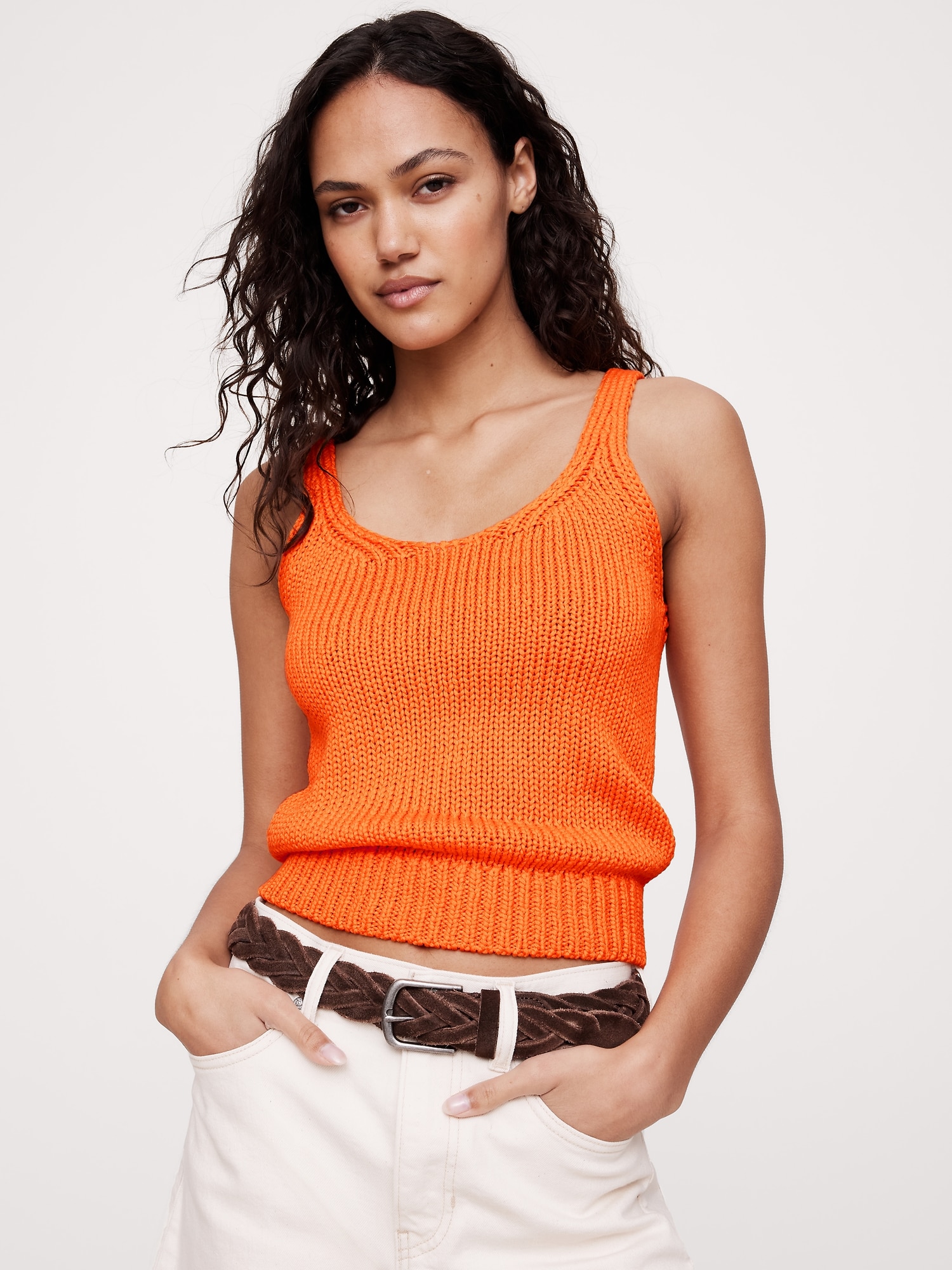 CAMISOLE EN TRICOT DE COTON