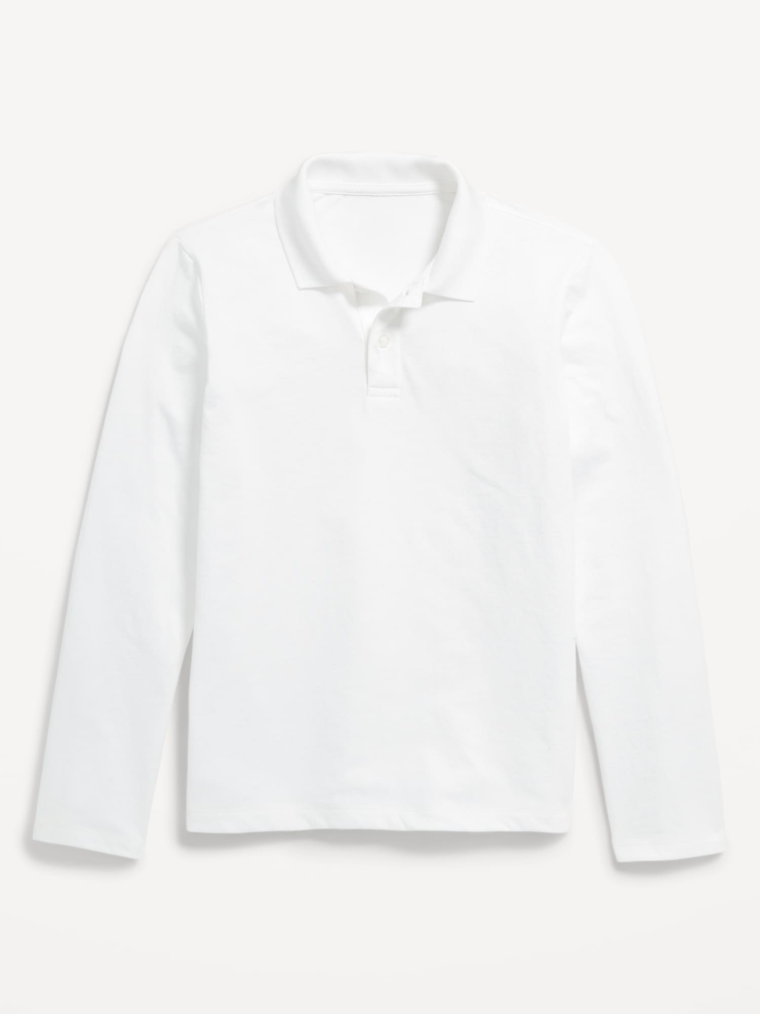 School Uniform Long-Sleeve Polo Shirt for Boys