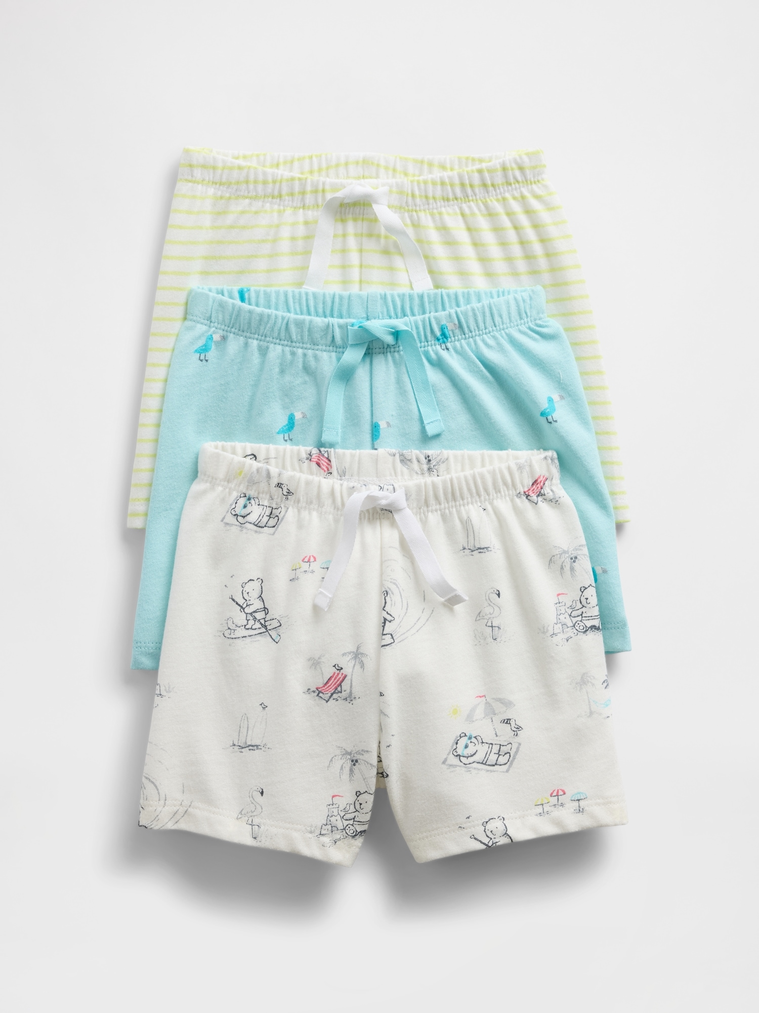 Baby First Favorites Organic Cotton Ruffle Shorts (3-Pack)