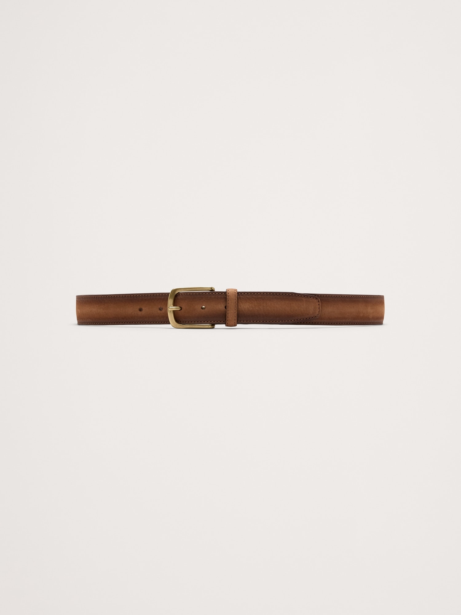 Cinza Nubuck Leather Belt