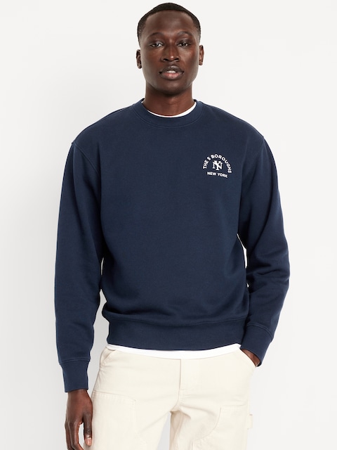 Loose Graphic Rotation Crew-Neck Sweatshirt
