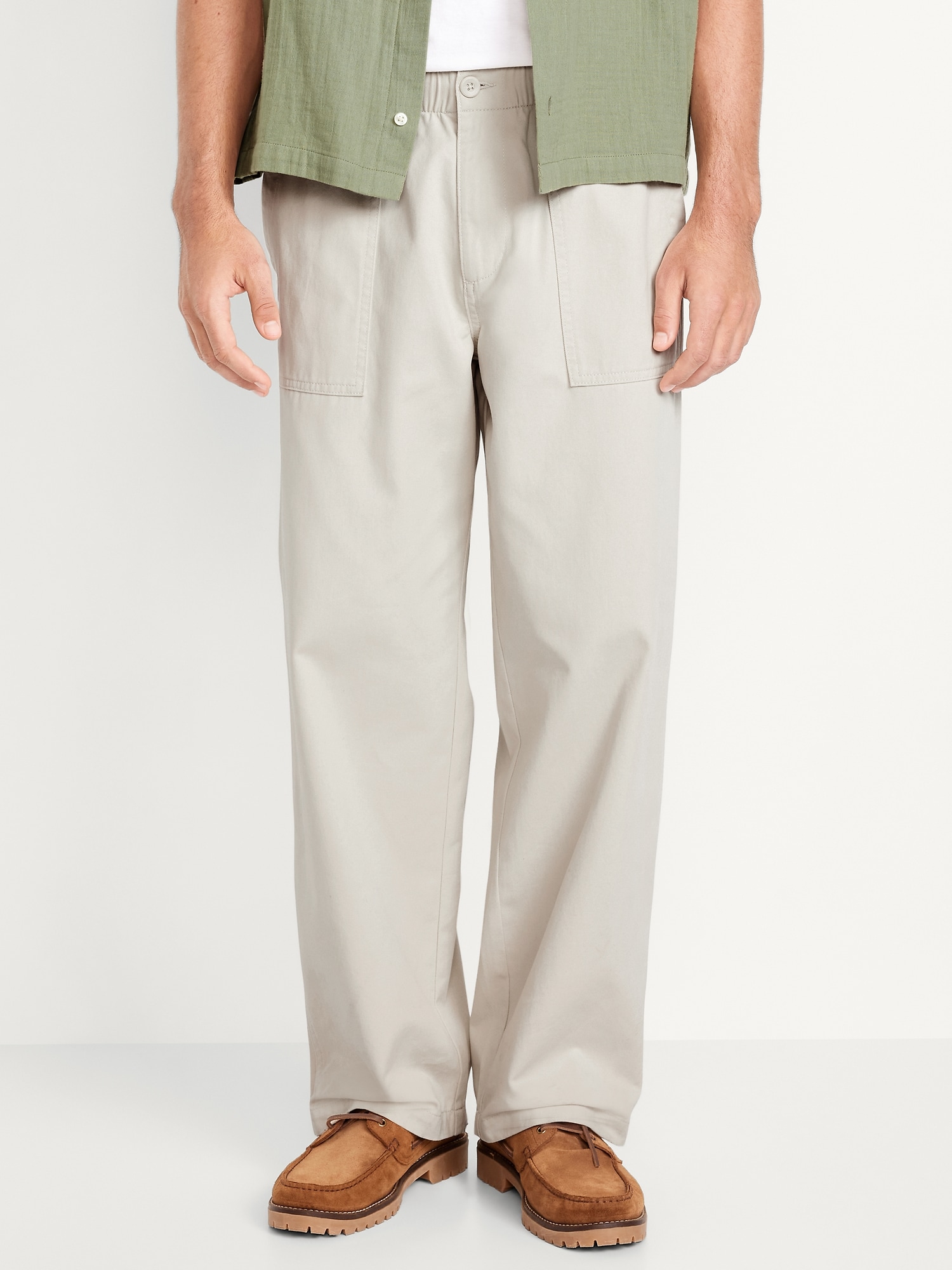 PANTALON DE TRAVAIL COUPE GÉNÉREUSE EN SERGÉ ULTRA-DOUX