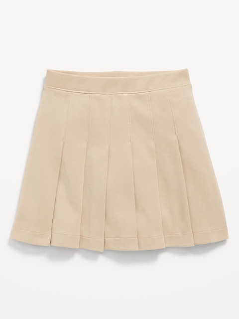 School Uniform Ponte-Knit Pleated Skort for Girls