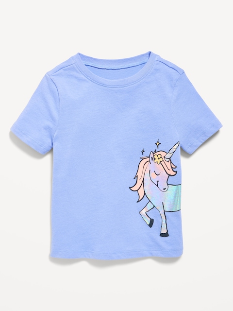 Short-Sleeve Unisex Graphic T-Shirt for Toddler