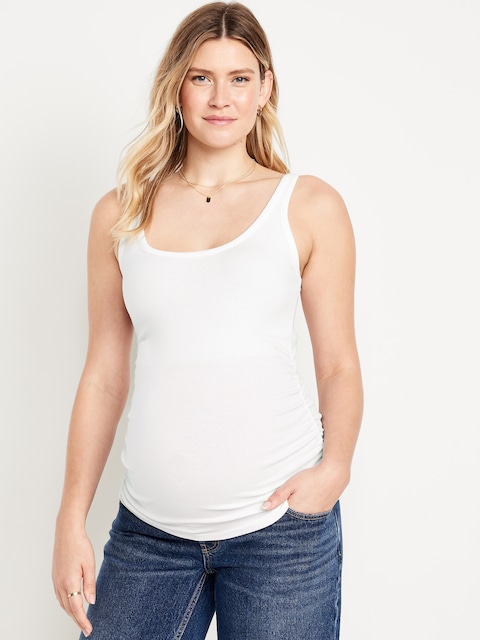 Maternity Scoop-Neck Ribbed Tank Top
