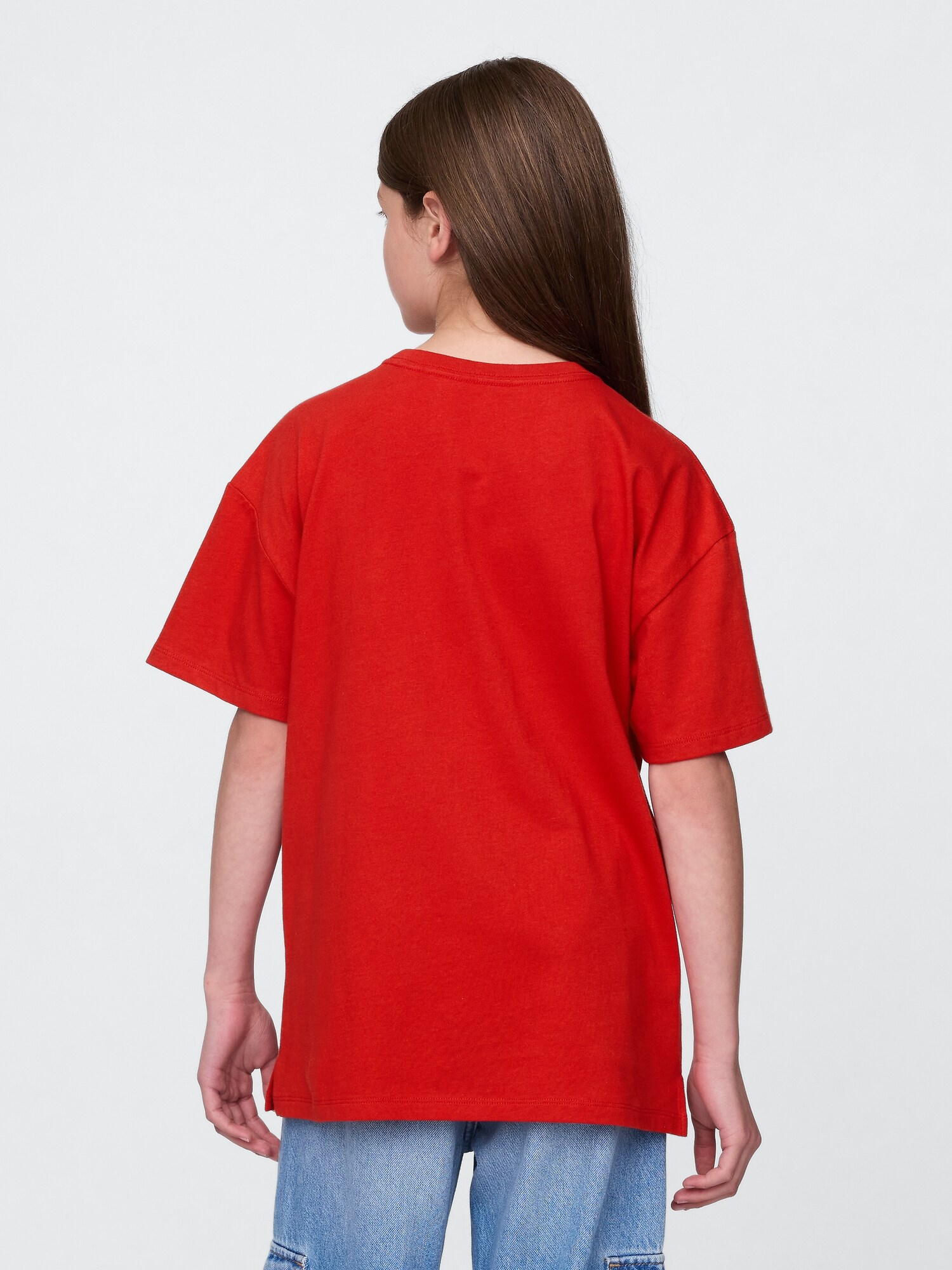 30th アニバーサリー オーバーサイズ GAPロゴ チュニックTシャツ (キッズ)-2