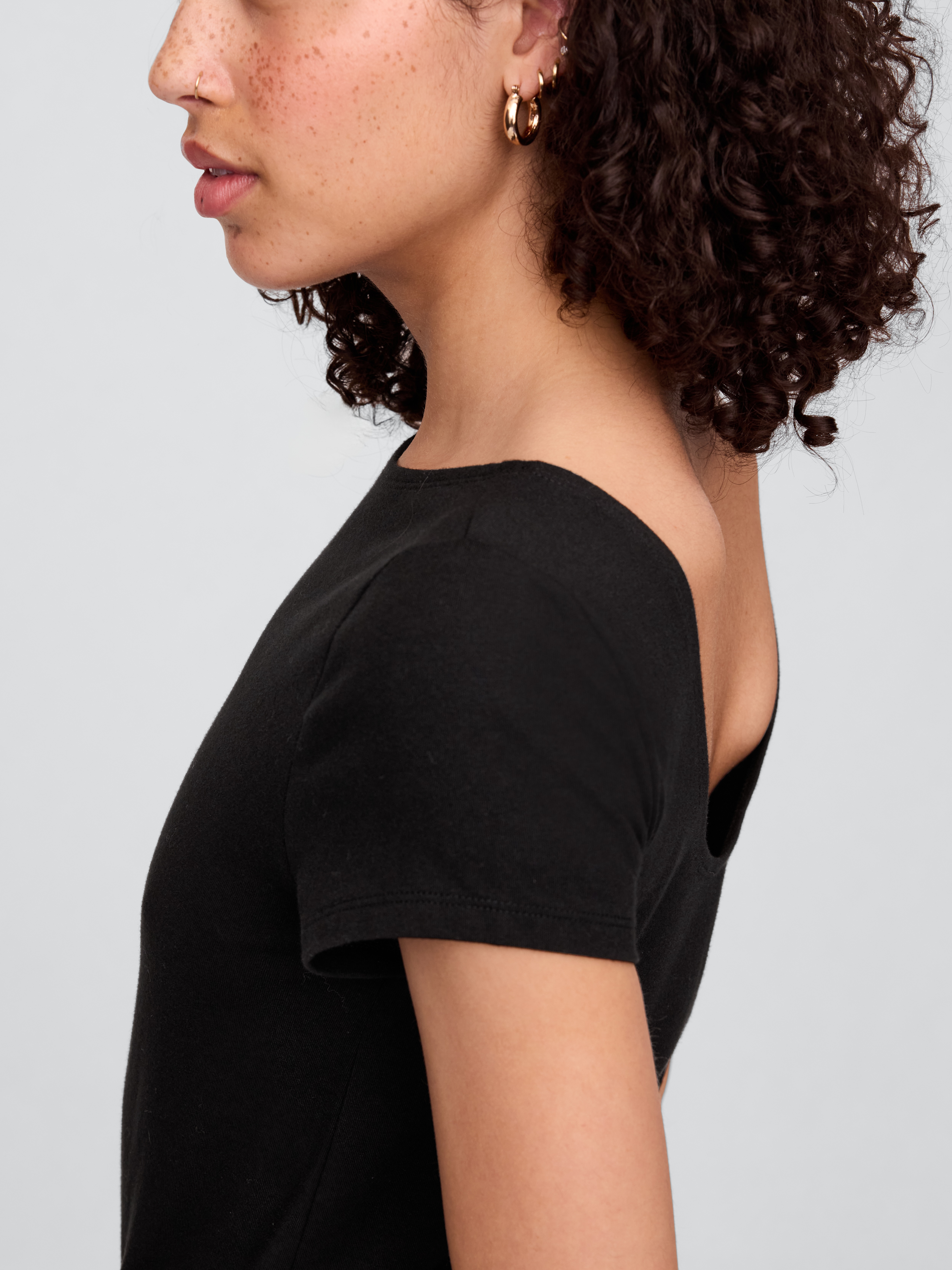 Boatneck Open-Back T-Shirt | Gap Factory