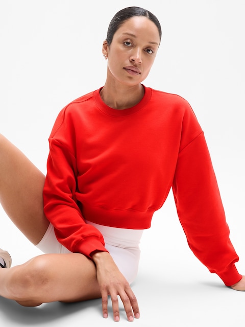 Terry Crop Crew Sweatshirt