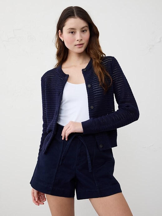 Open Stitch Cardigan Sweater | Banana Republic Factory