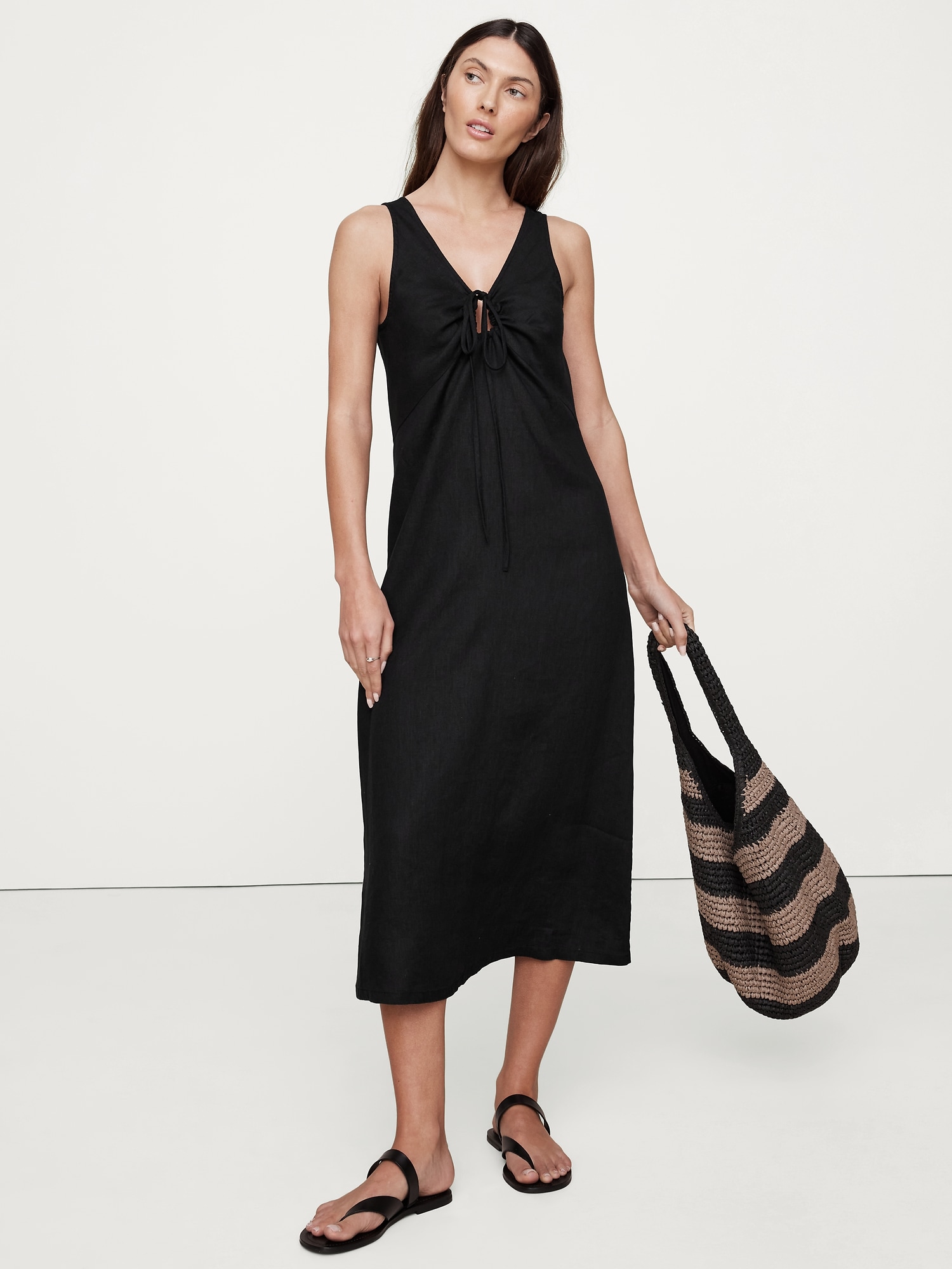Linen Midi Dresses | Banana Republic