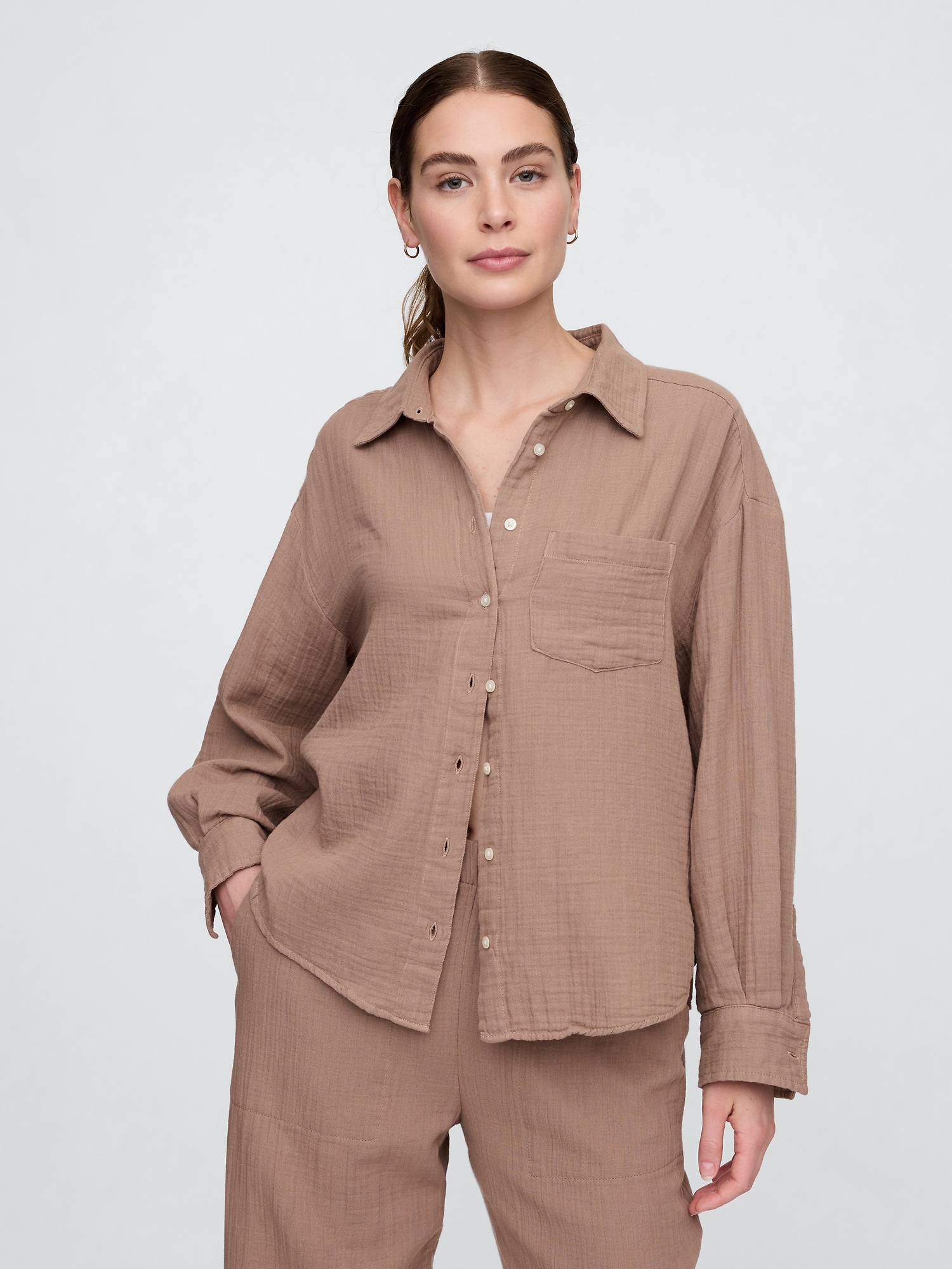 Gauze Big Shirt