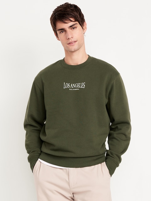 Loose Graphic Rotation Crew-Neck Sweatshirt