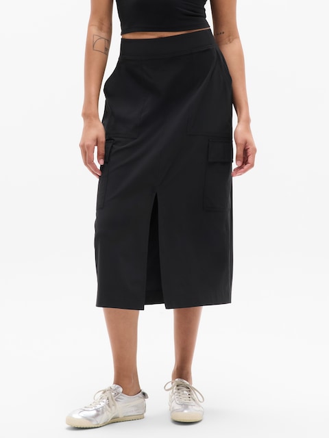 Brooklyn Heights High Rise Cargo Skirt