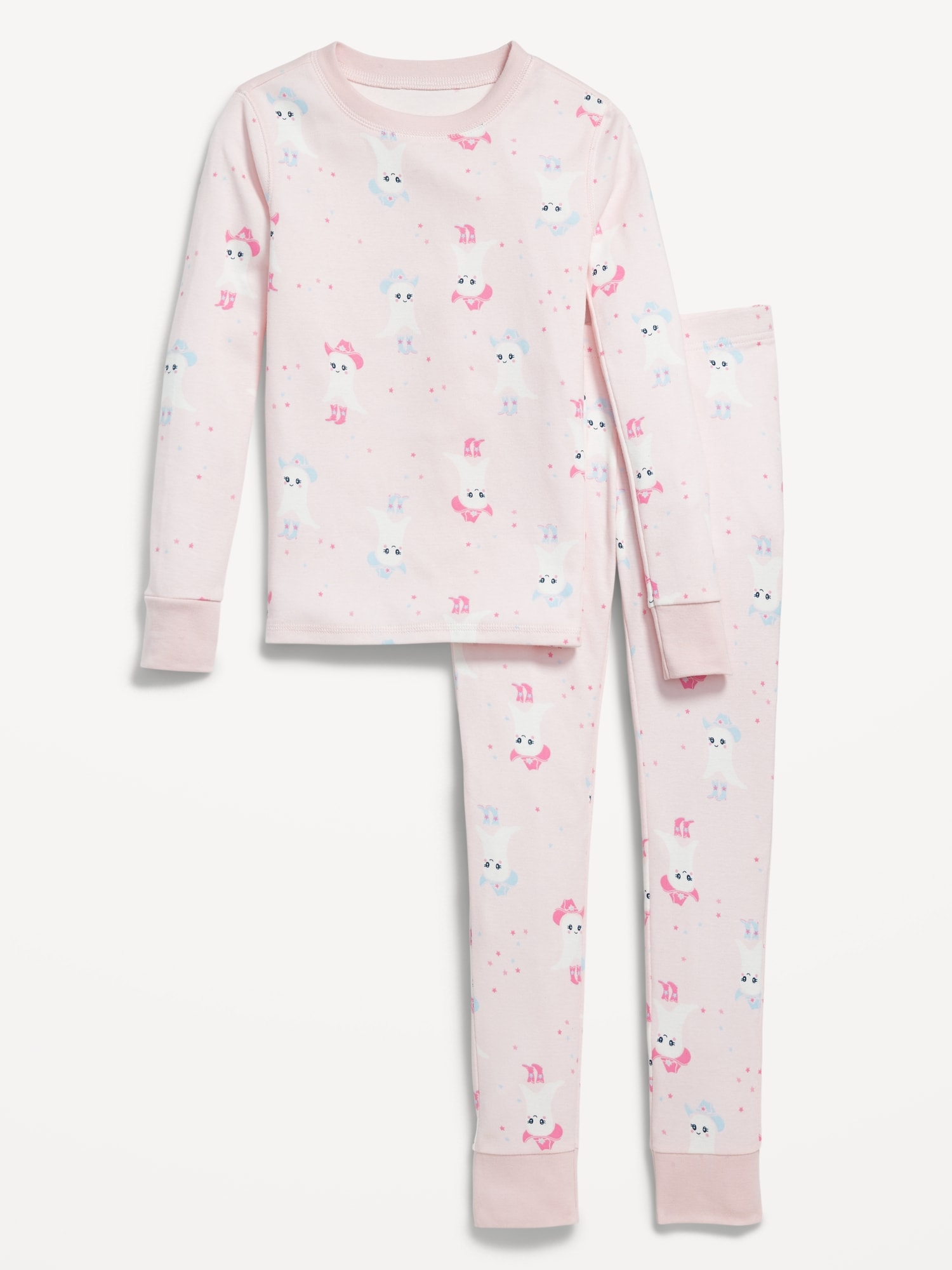 PYJAMA AJUSTÉ À MOTIF ET À IMPRIMÉ POUR FILLE