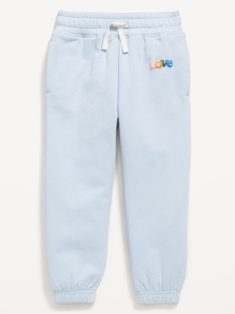 PANTALON DE JOGGING EN COTON OUATÉ POUR TOUTE-PETITE FILLE