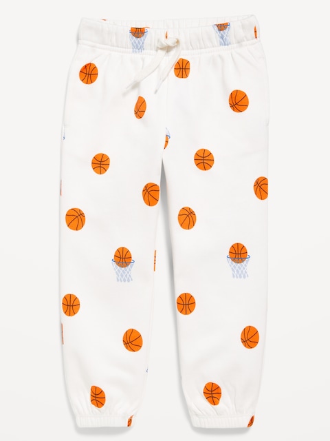 PANTALON DE JOGGING EN COTON OUATÉ À MOTIF POUR TOUT-PETIT GARÇON