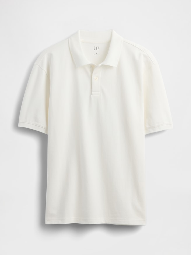 リラックス ピケポロシャツ-4