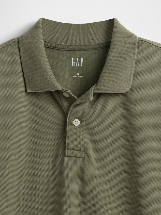 リラックス ピケポロシャツ-3