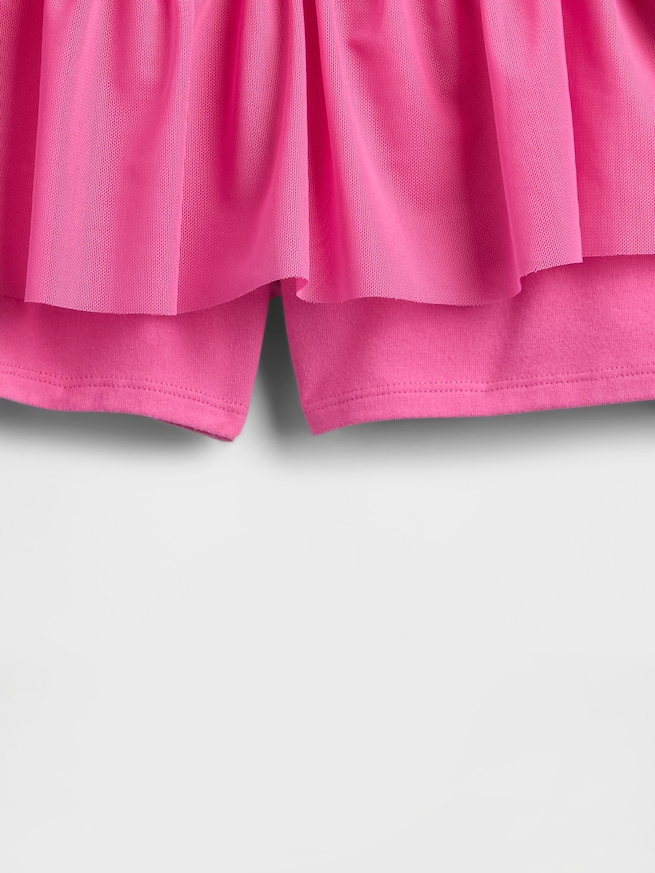 メッシュ イージーウエスト ミニスカート・スコート (キッズ)-3