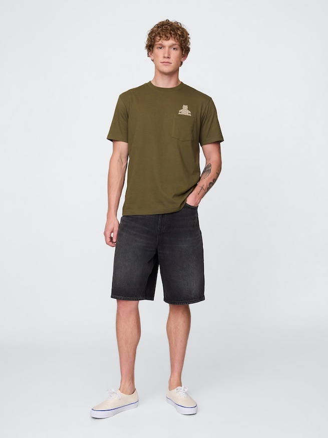 ポケット グラフィックTシャツ-1