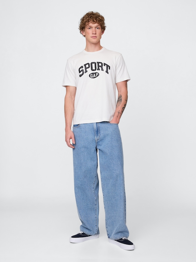 GAP SPORTロゴ リラックスTシャツ-1