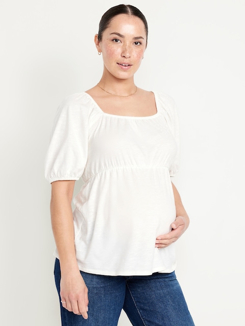 Maternity Puff Sleeve Top