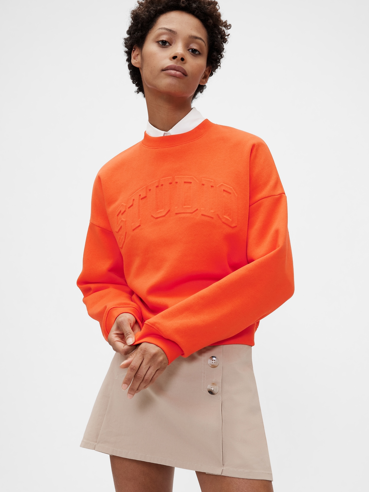 Gap GapStudio ヴィンテージソフト ウェッジ スウェットシャツ Gap GapStudio ヴィンテージソフト ウェッジ スウェットシャツ
