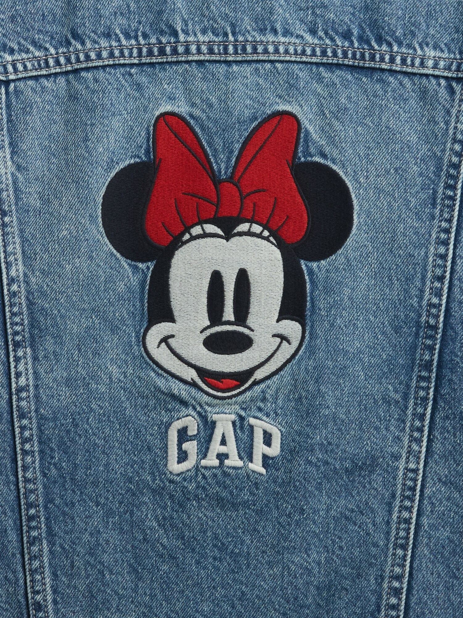 GapKids × Disney Minnie Mouse Relaxed Icon Denim Jacket | Gap Factory