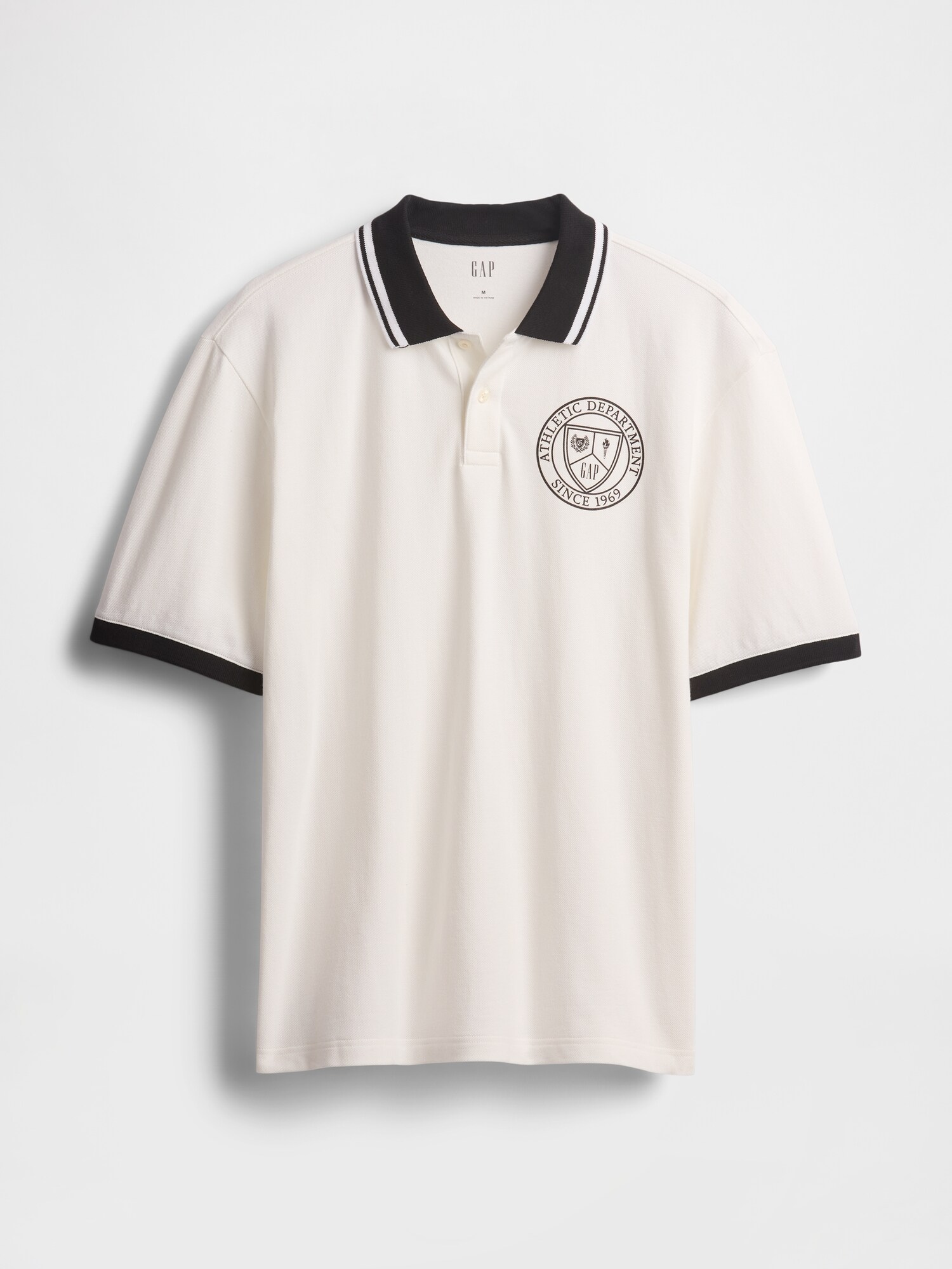 GAP ATHLETICロゴ ピケポロシャツ-4