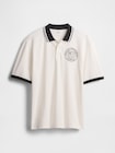 GAP ATHLETICロゴ ピケポロシャツ-4
