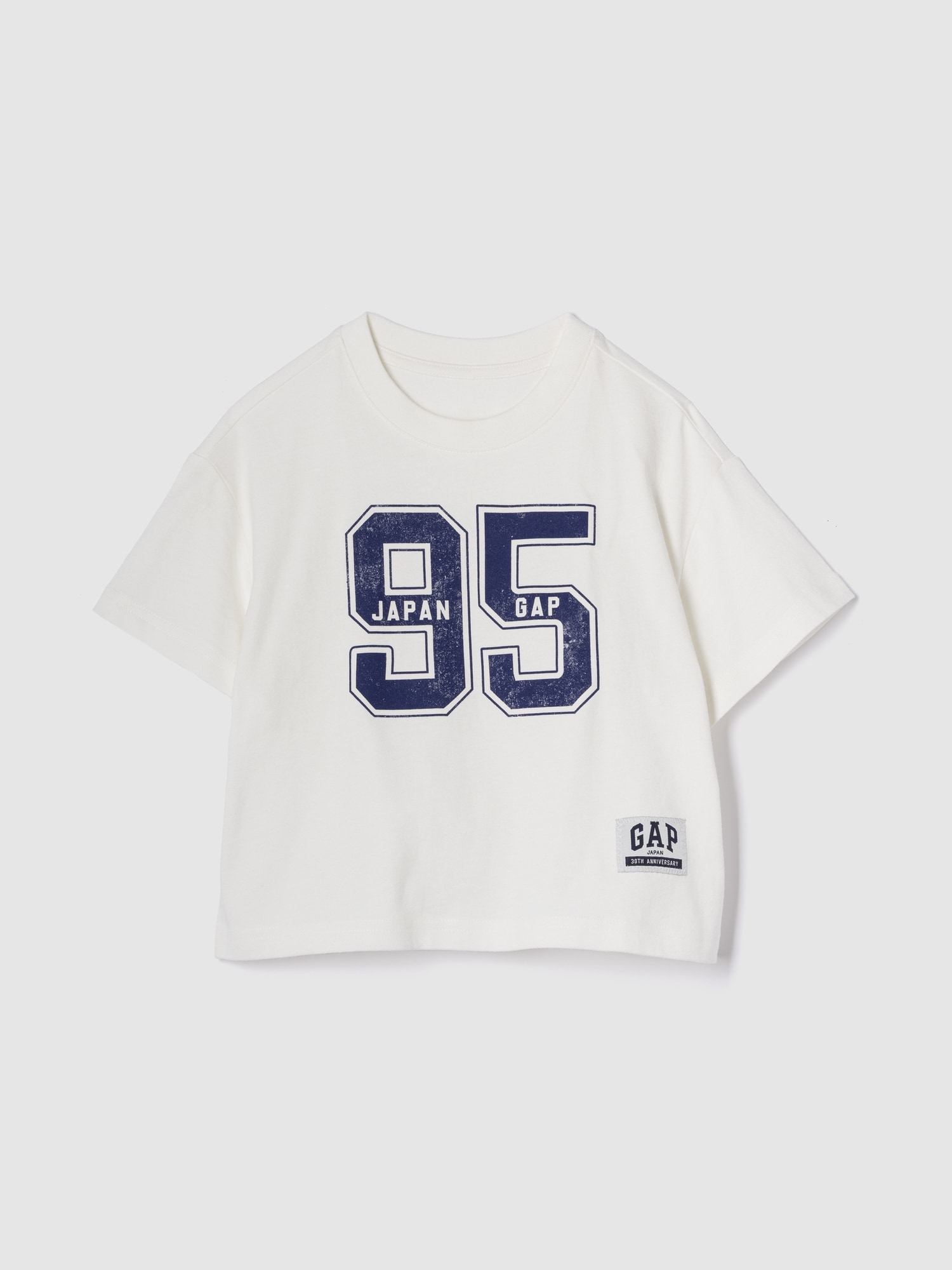 優しく心地良い肌触りのコットンジャ-ジ-リラックスTシャツ クル-ネック 半袖 フロントのGAPロゴにバリエ-ションあり コットン-100