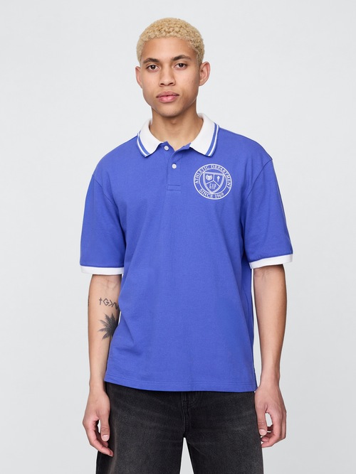 GAP ATHLETICロゴ ピケポロシャツ