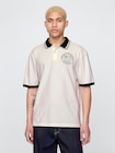 GAP ATHLETICロゴ ピケポロシャツ-0