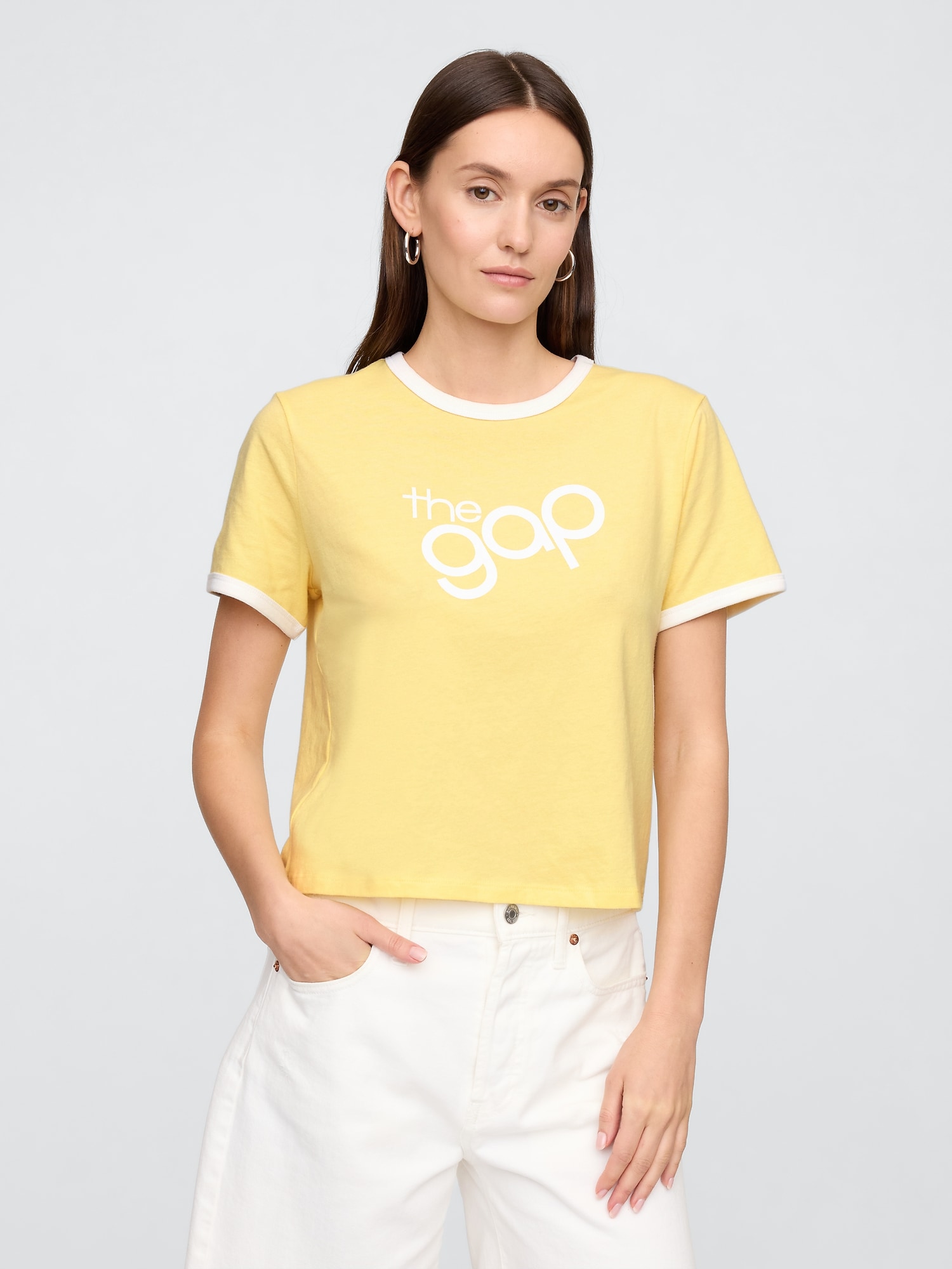 Shrunken Ringer Graphic T-Shirt