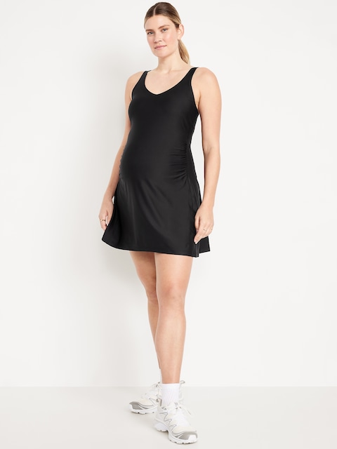 Maternity Sleeveless PowerSoft Mini Skort Dress