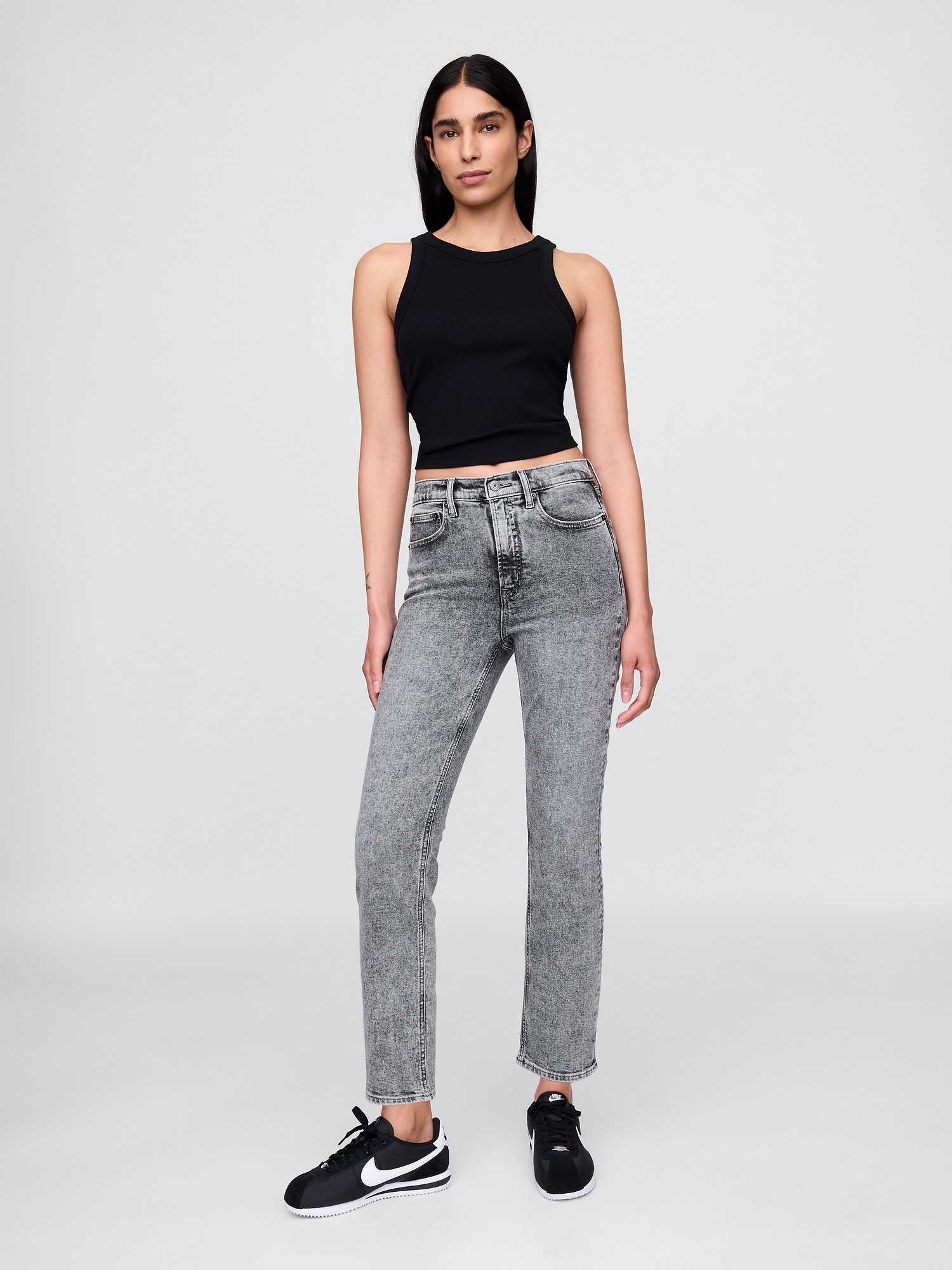 High Rise Vintage Slim Jeans