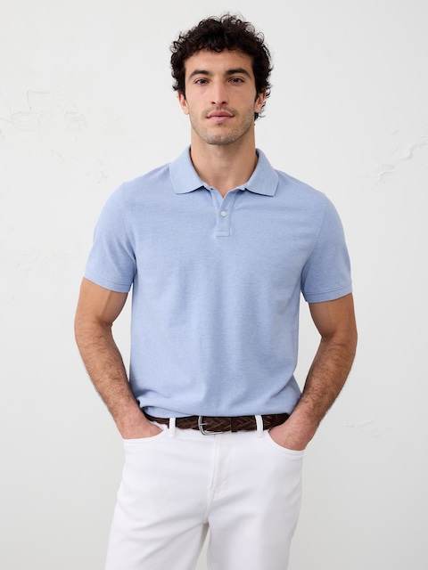 Standard-Fit Pique Polo