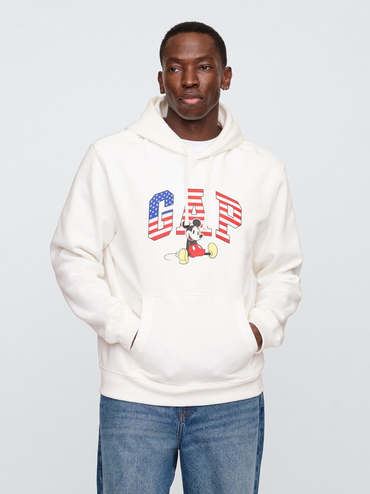 Gap × Disney Mickey Mouse Relaxed Logo Hoodie