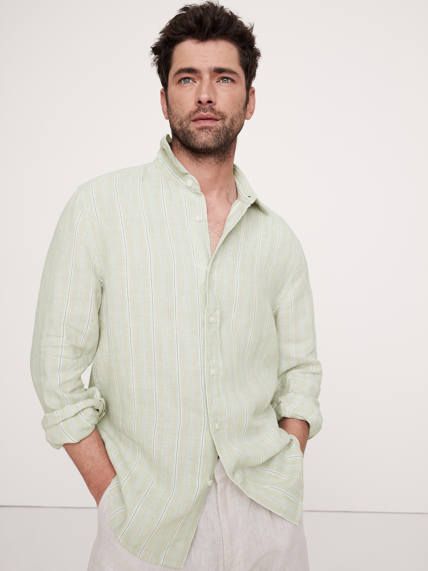 Standard-Fit Linen Shirt