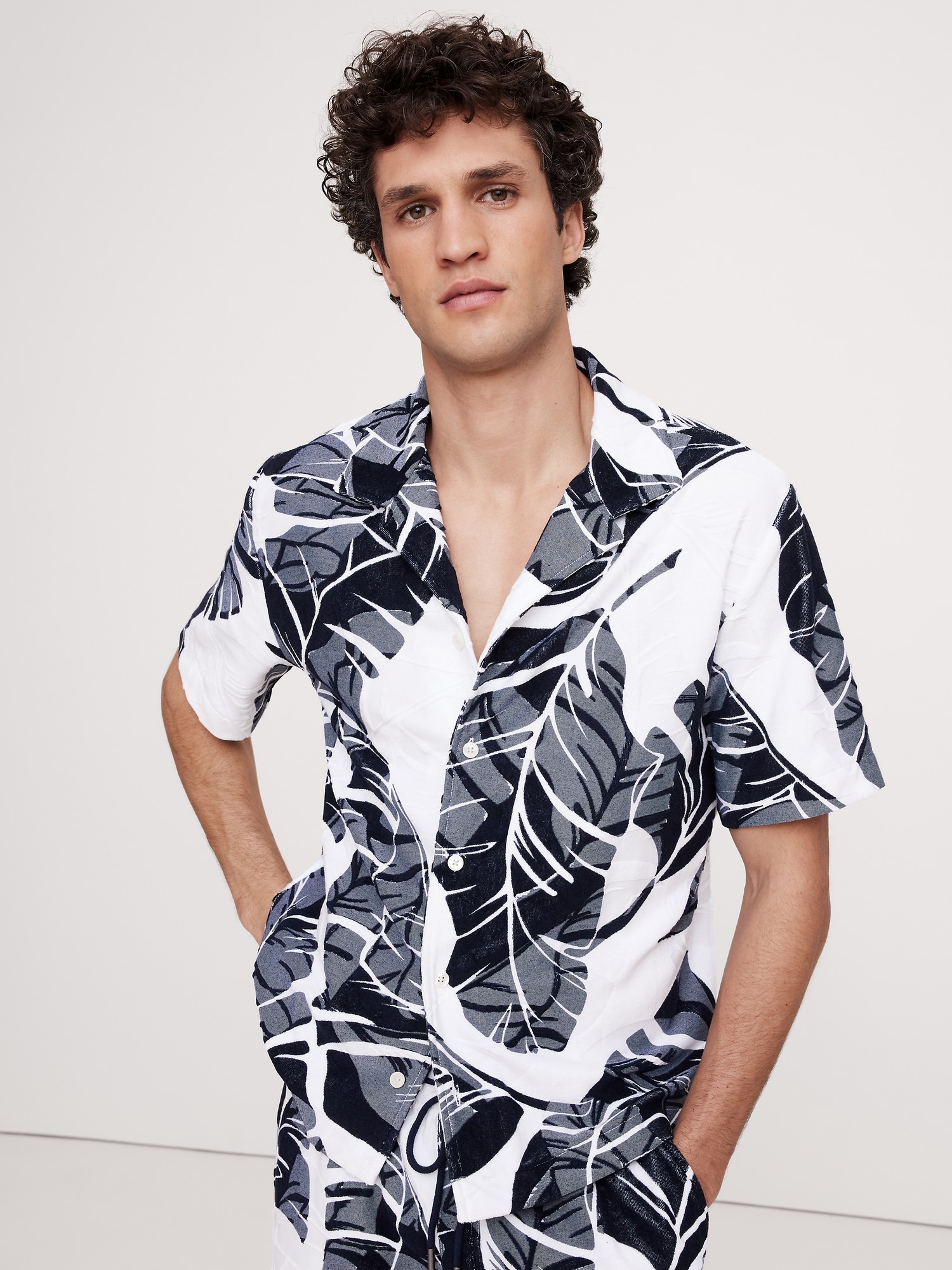 Floral Terry Resort Shirt