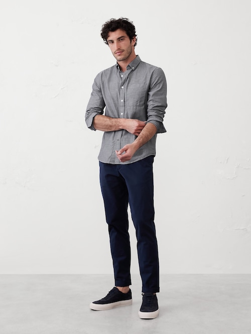 BR ファクトリー スリム リブイン チノパンツ