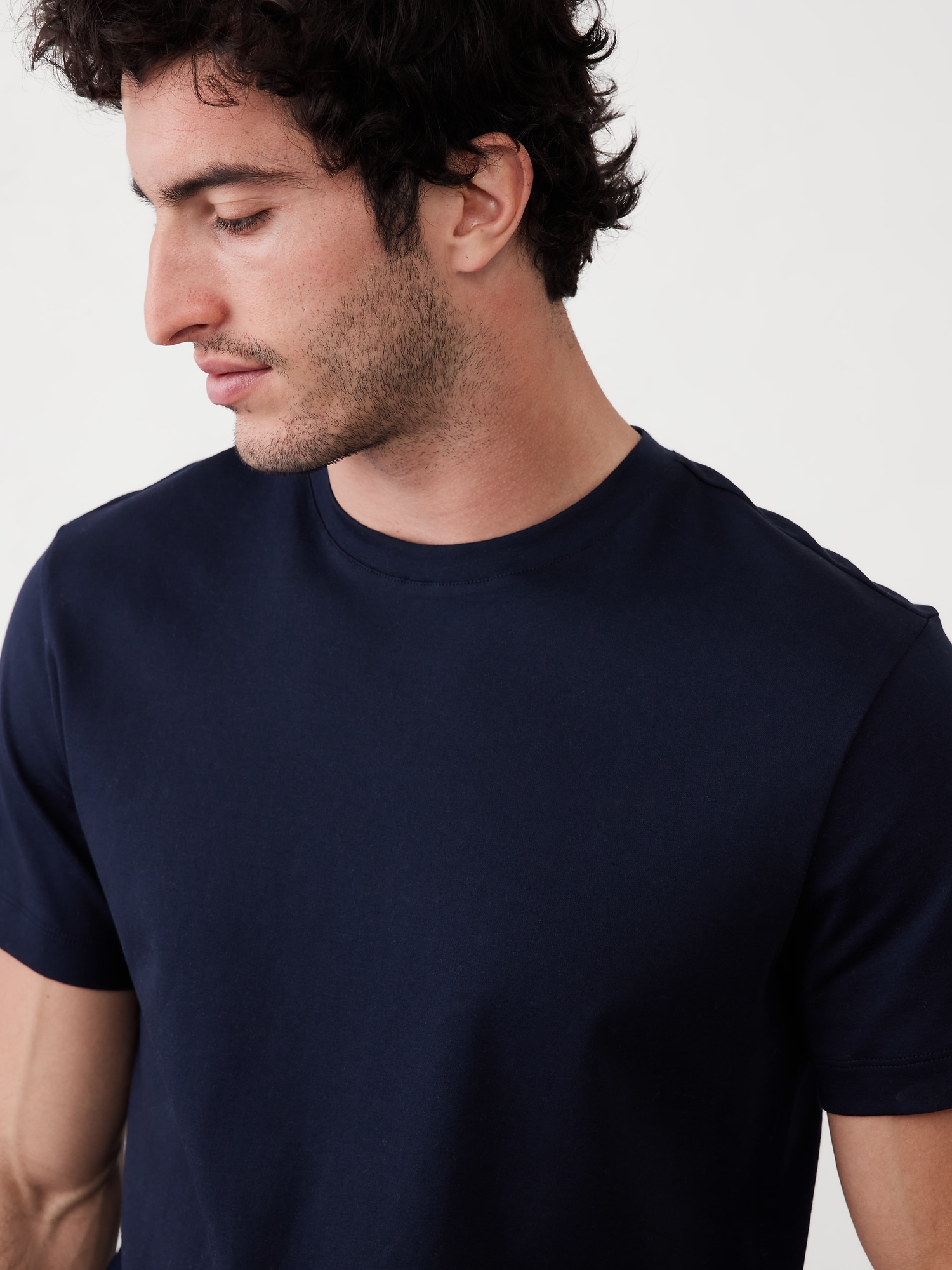BR ファクトリー Luxe Touch クルーネック Tシャツ-2