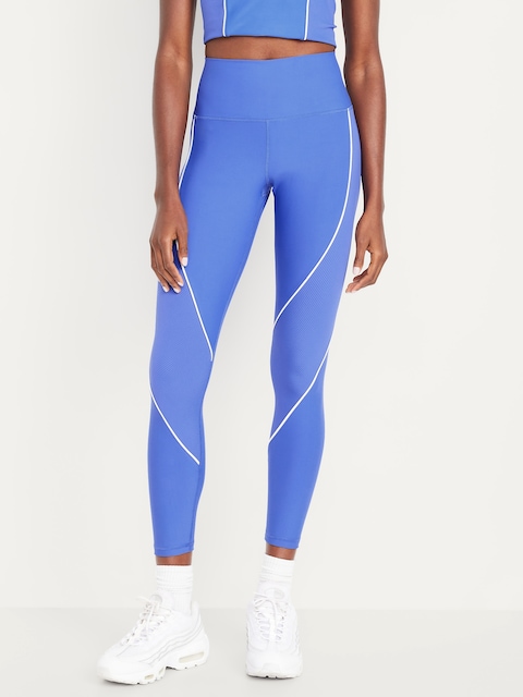 LEGGING POWERSOFT CÔTELÉ À TAILLE HAUTE, LONGUEUR 7/8